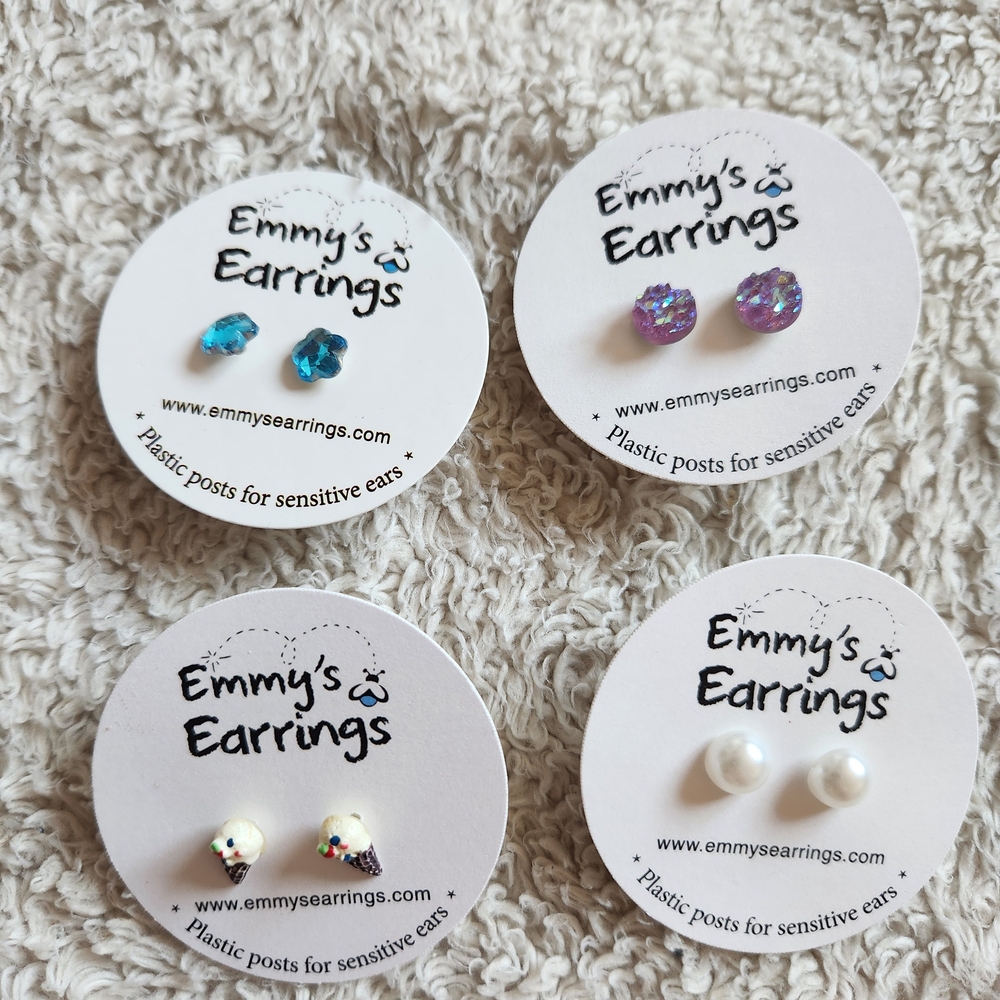 Kids Earrings Stud Set